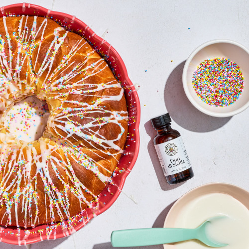 Easter Bread Wreath made with Easter Bread Wreath Bundle