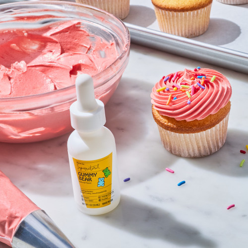 Cupcakes made with Supernatural Flavors Gummy Bear