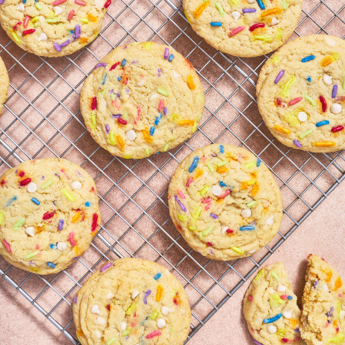 Sugar cookies made with Confetti Sugar Cookie Mix