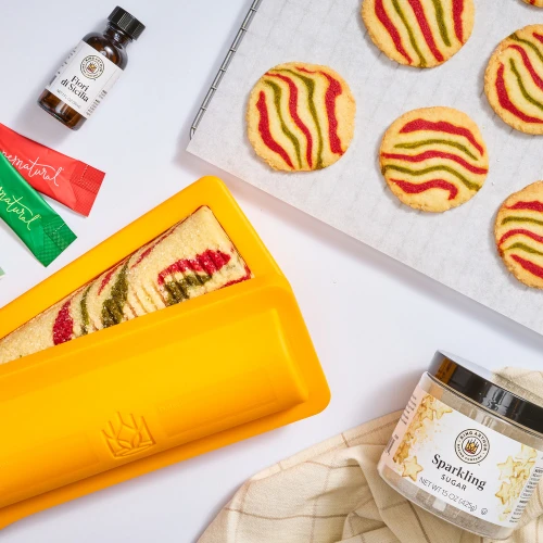 Striped Peppermint Shortbread Cookies Bundle