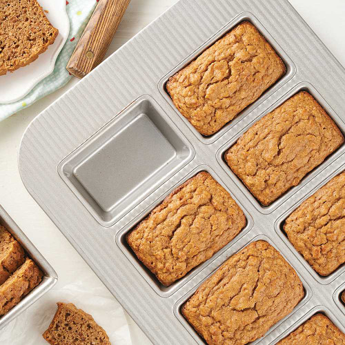 Mini loaves baked in the King Arthur Mini Loaf Pan