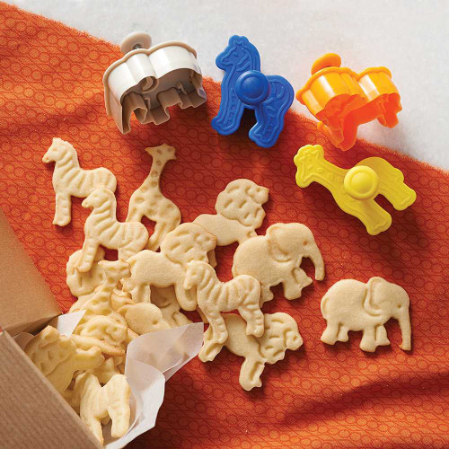 Animal cut out cookies made with Sugar Cookie Mix