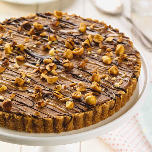 Frozen Chocolate Mousse Tart made in the Fluted Tart Pan