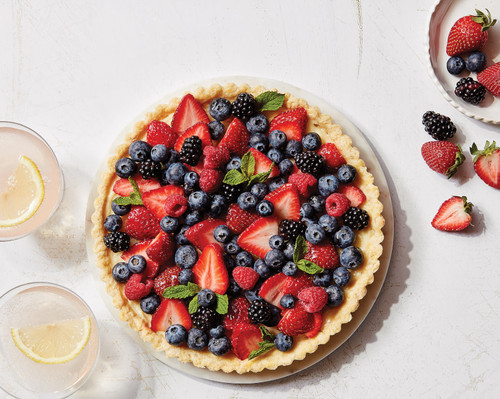 berry cream tart