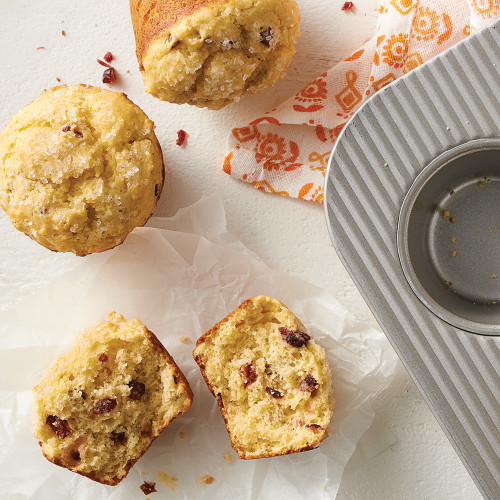 Muffins made with Cranberry-Orange Muffin and Quick Bread Mix