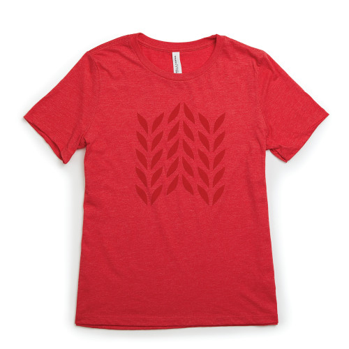 Product Photo 1 Ladies Relaxed Fit Wheat Plait Tee - Red