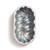 Braided Loaf Pan showing the inside. The inside is silver in color and shows the woven design.