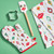 Vintage Ornaments Oven Mitt Gift Set - including Oven mitt, spatula, kitchen towel and ornament cutter