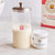 Fresh Sourdough Starter and Petite Sourdough Crock Set on a counter top with a bag of King Arthur All-Purpose flour
