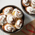 Vanilla Glazed Cinnamon Bun Mix baked in the Bakeable Paper Large Round Pans and Lids Set.