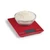 Arti Glass Kitchen Scale weighing a bowl of flour