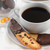 Cup of coffee and biscotti made in King Arthur Biscotti Pan