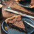 Chocolate midnight pie made with burgundy cocoa
