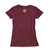 Product Photo 2 Ladies Slim Fit Bake Tee - Maroon