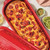 No-Knead Cheese and Tomato Garlic Bread in the Glazed Long Covered Baker