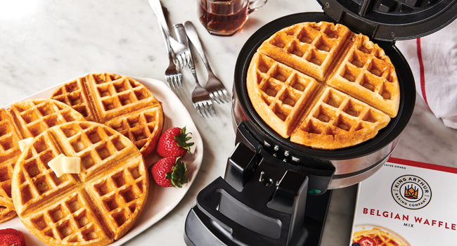 Double Sided Belgian Waffle Maker 