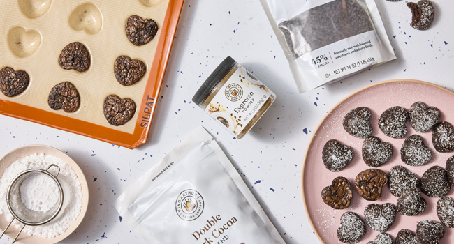 Fudge Brownie Hearts