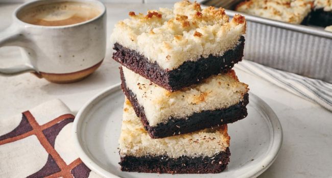 Coconut Macaroon Brownies