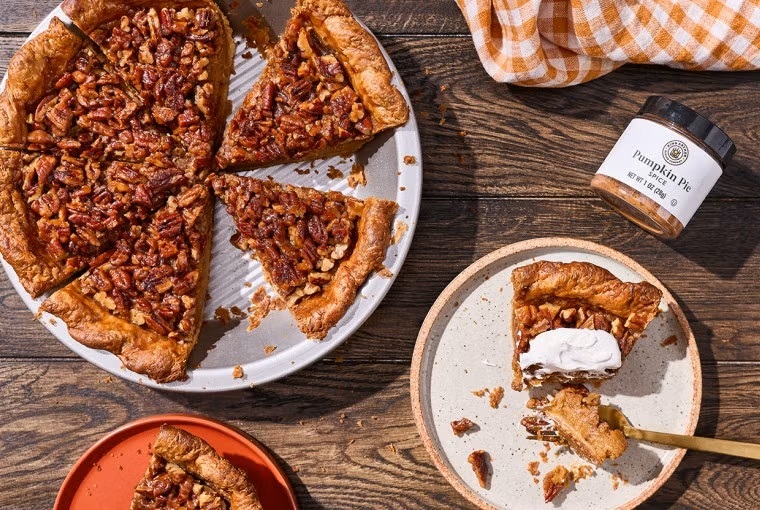 Pumpkin Pecan Pie