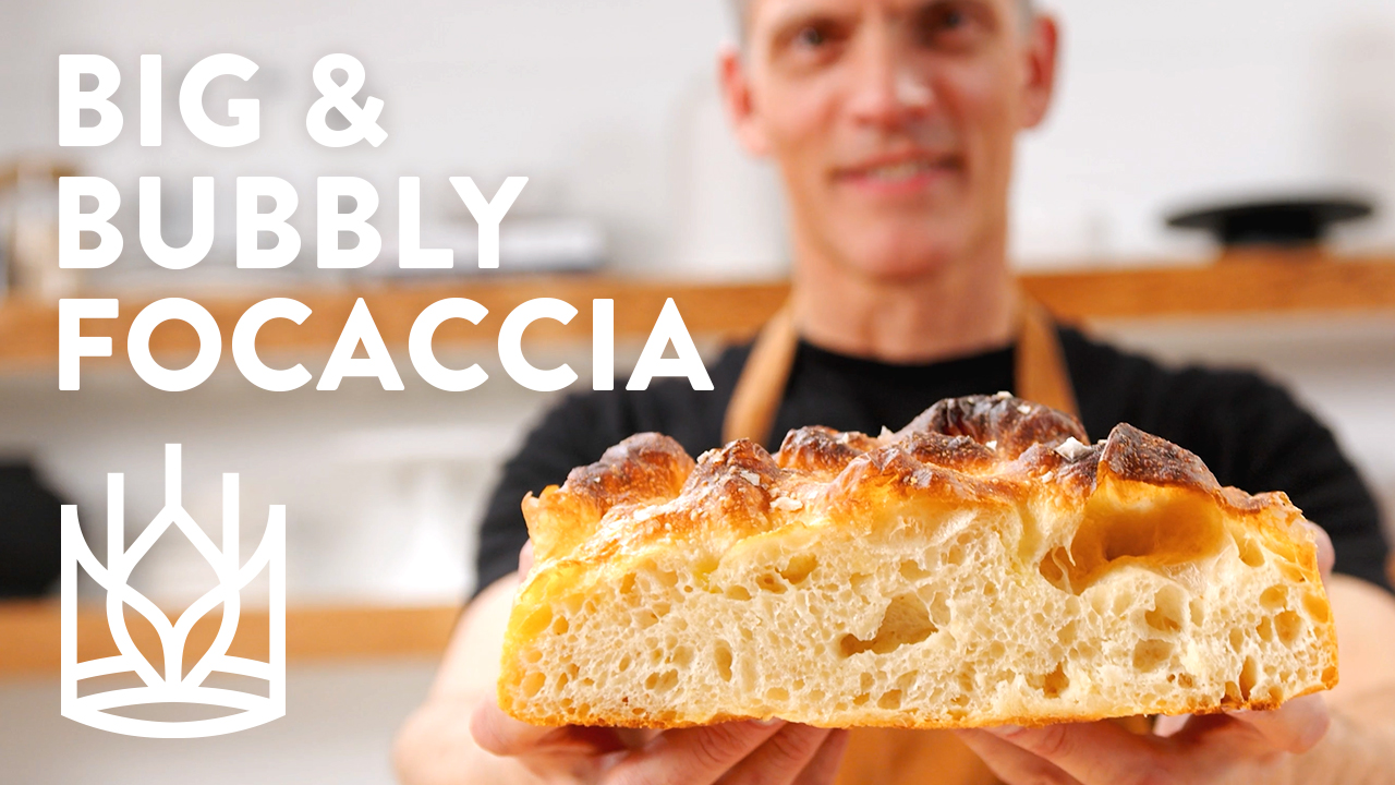Big and Bubbly Focaccia
