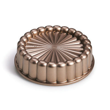 Nordic Ware Charlotte Cast Aluminum Nonstick Cake Pan, Toffee, 6