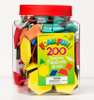 Chunky, soft foam shapes are easy for little hands to pick up. Ideal for identifying, describing, and comparing 2-D shapesplus much more. Includes 200 magnetic pieces (shapes and colors) and an activity booklet in a storage bucket. Measure .21"T each.