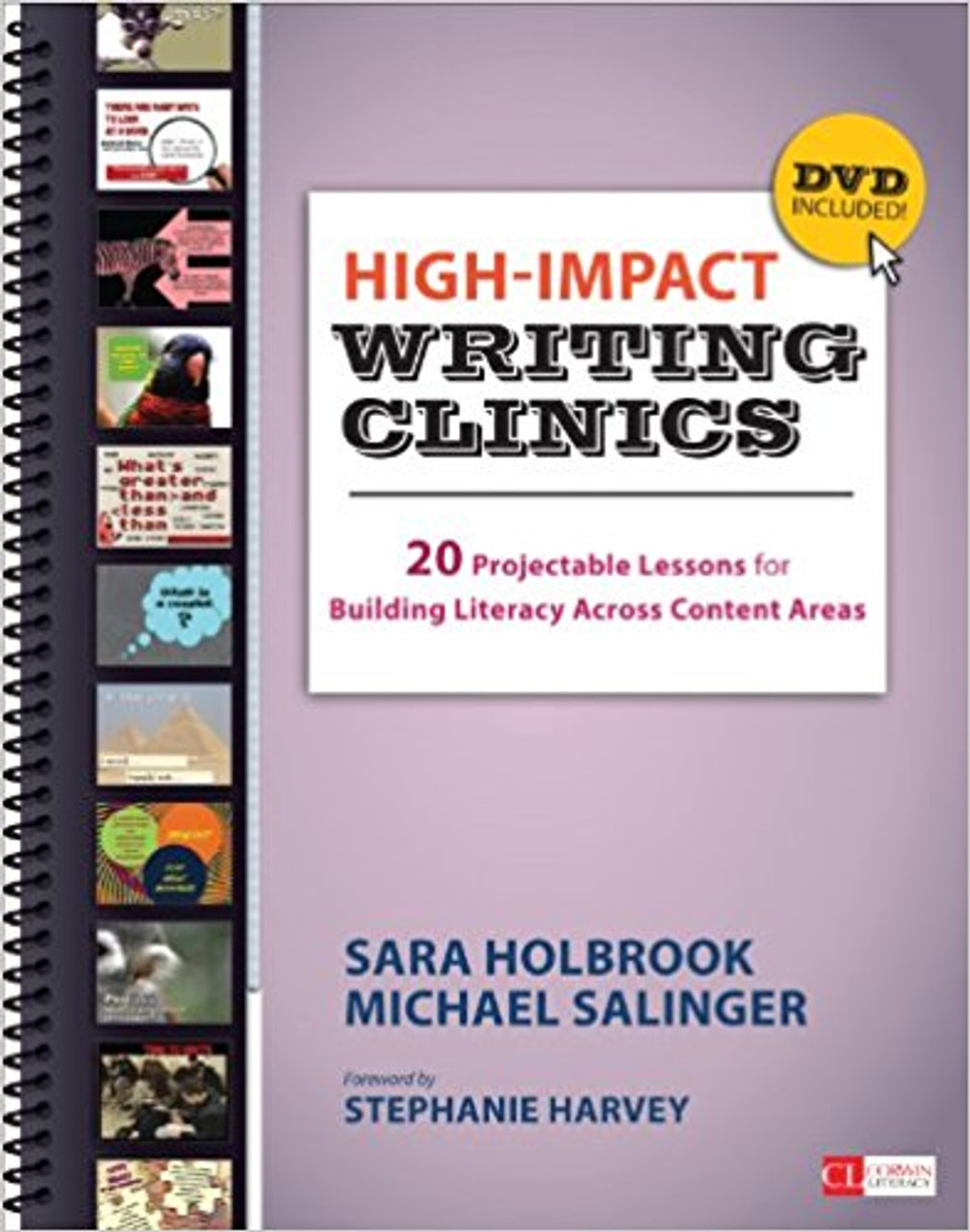 High-Impact Writing Clinics: 20 Projectable Lessons for Building Literacy Across Content Areas [with DVD] by Sara Holbrook