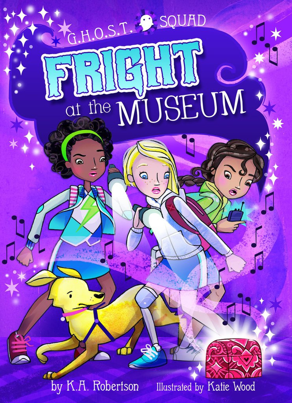 Girls hunting oddities and supernatural things, or GHOST squad. The ghost of a famous writer is making mayhem at the museum. Features fast-paced action, diverse characters, and excellent nonfiction back matter resources.