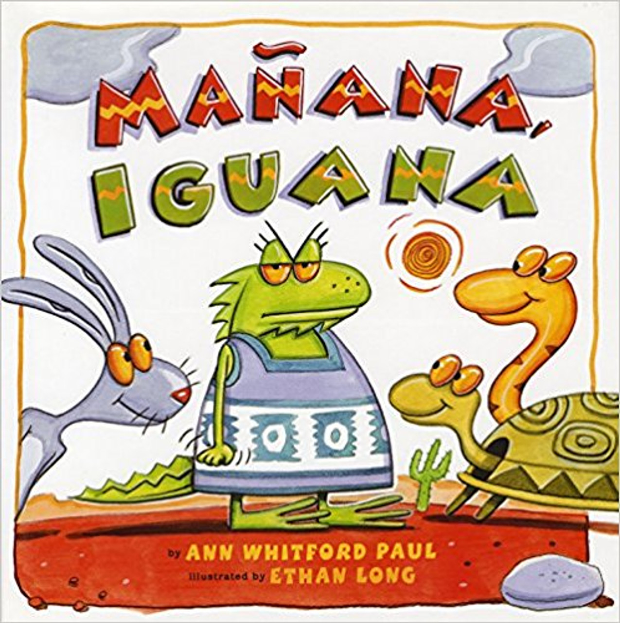 Iguana is planning a fiesta. Tortuga the tortoise, Conejo the hare, and Gulebra the snake all want to come, but they don't want to help. The lazy trio lose out in this clever update of the story of the Little Red Hen told with a Mexican twist. Includes a glossary of Spanish words. Full color.