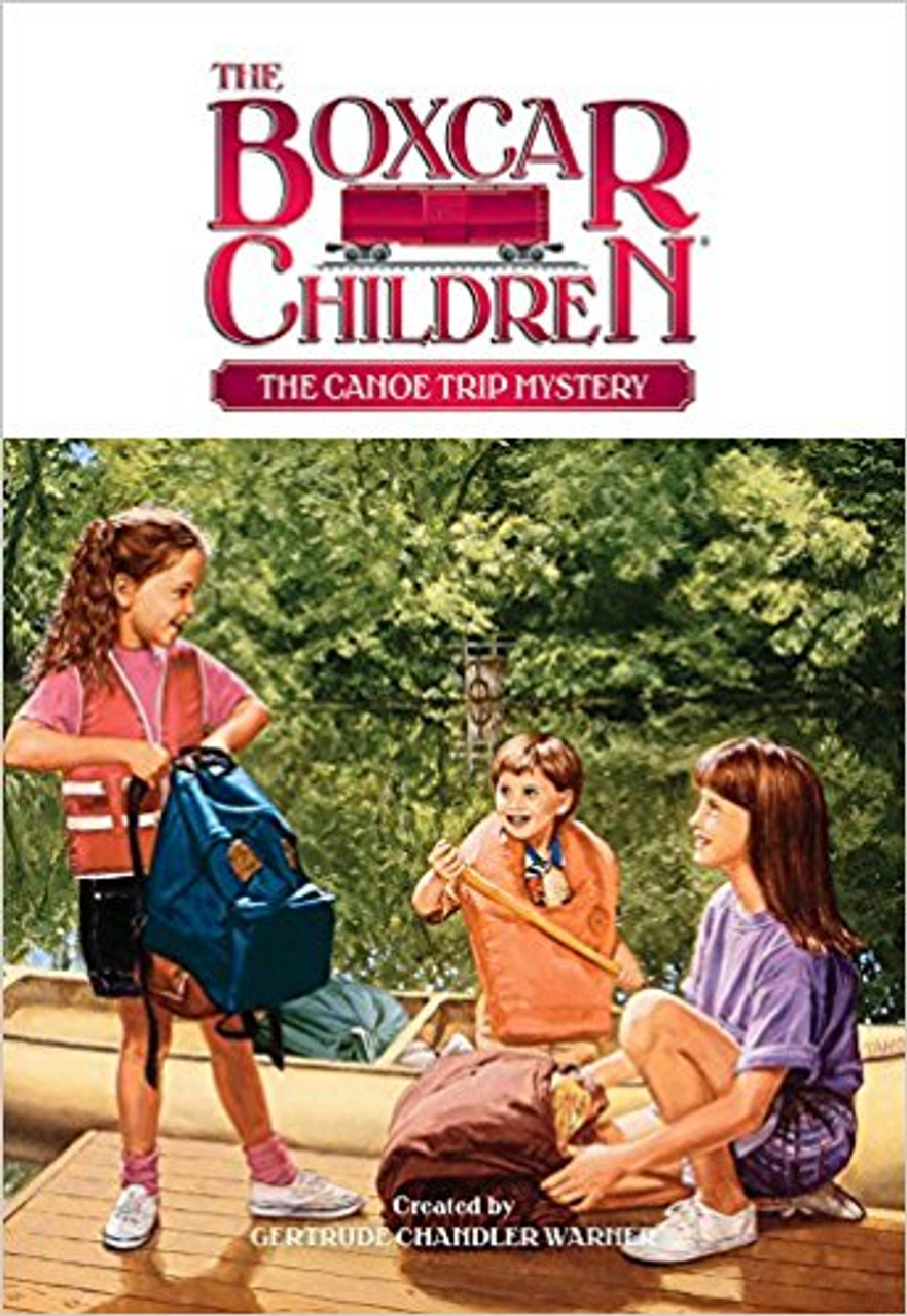 When the Boxcar Children decide to go on a canoe trip with Aunt Jane, a woman named Angela tries to scare them off with stories about wolves and bad weather. But the children go anyway, and find a mystery involving a riddle and a stolen coin collection.