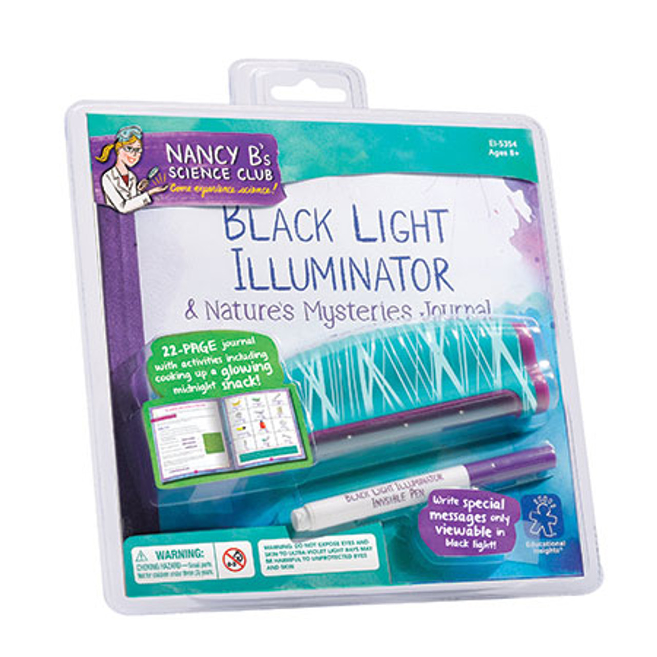 Nancy B's Science Club® Black Light Illuminator & Nature’s Mysteries Journal