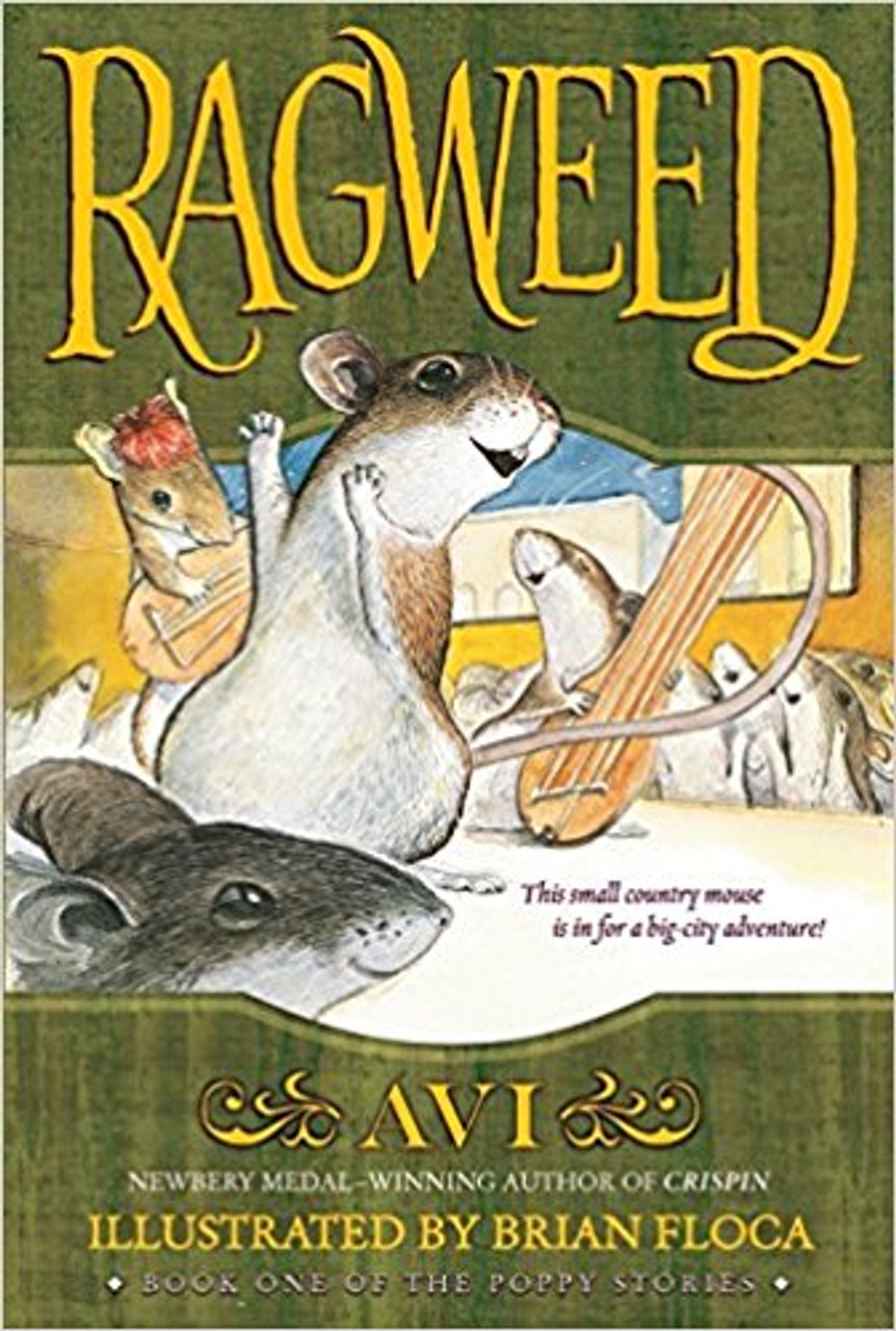 This delightful tale chronicles the early adventures of Poppy's lost love, Ragweed. Determined to see the world, Ragweed leaves his family and country home and sets off by train for the big city, a place fraught with cars, buses, music, excitement, and danger. Illustrations.