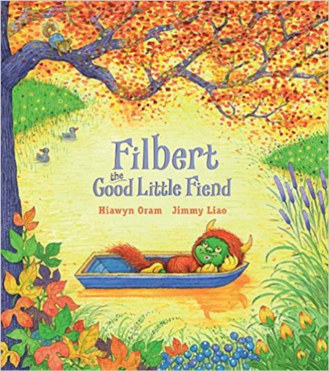 A little fiend who's too good for his own good befriends an angel who is too naughty and together they concoct a clever plan to make everyone accept them as they are. Illustrations.