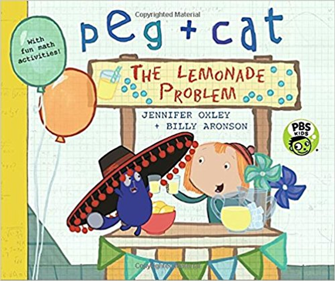 When life gives them a problem to solve, Peg and Cat make lemonade -- and get a lesson in bartering -- in a refreshing new math adventure. It's a hot day, so what could be cooler than setting up a lemonade stand? When Peg needs some marbles to keep her special marble company, she and Cat decide to sell lemonade in exchange for ten marbles a cup. But the Teens have other ideas. -But just one cup for ten marbles?- says Mora. -I'm not made of marbles!- So Peg and Cat keep changing their sign until they hit a price -- two marbles! -- that has customers lining up. There's just one problem: Peg and Cat forgot the cups! Can they barter their way back into business -- or will they end up totally freaking out?
