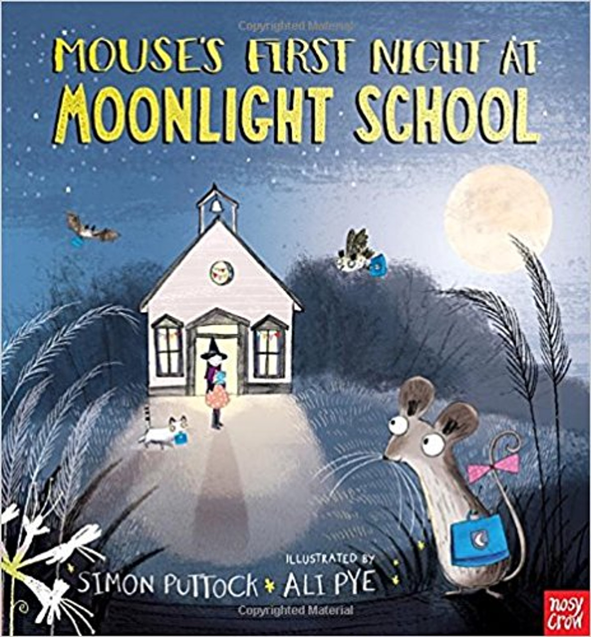 A very shy mouse has trouble even saying hello on her first night of school, but a game of hide-and-seek with Miss Moon and her classmates Bat, Owl, and Cat may help her come out of her shell.