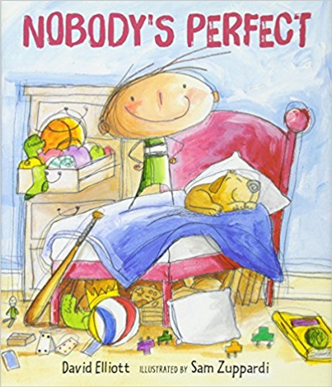 A young boy reflects on the idea that nobody is perfect, including the other members of his family, but decides that, on the whole, with a little patience, they come close.