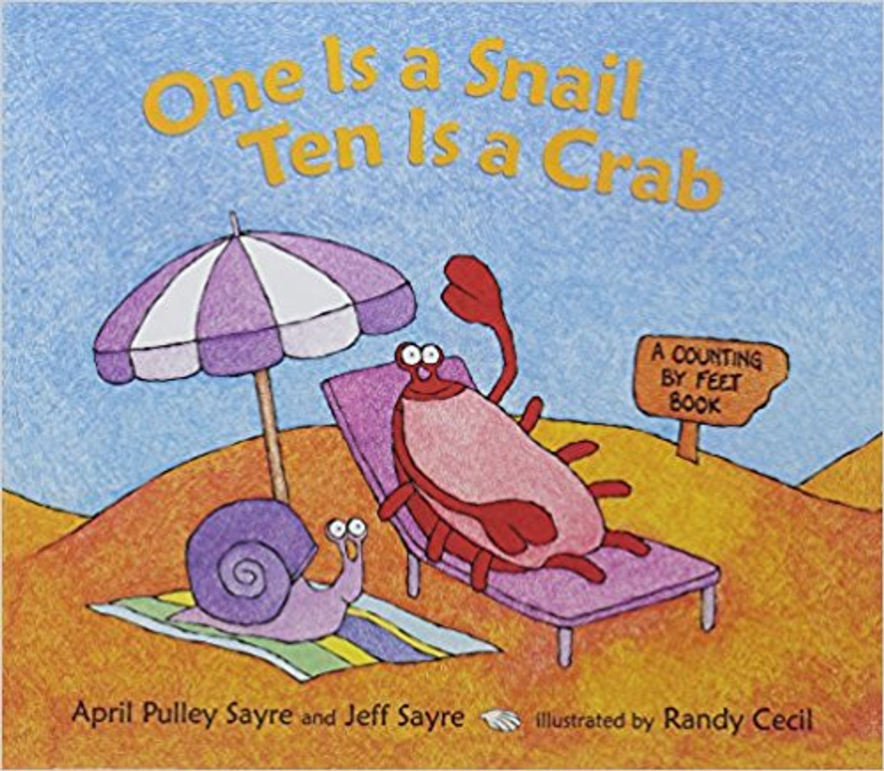 A bunch of fun-loving crabs, lounging dogs, gleeful insects, and bewildered-looking snails obligingly offer their feet for counting in a number of silly, surprising combinations--from one to 100.