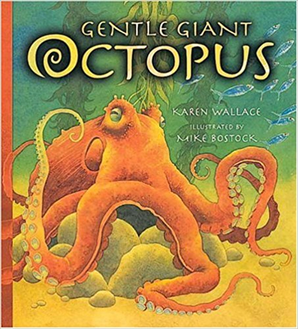 Follow a goggle-eyed octopus as she jets through the shadows, tentacles flying behind her. Finally she finds a well-hidden den in which to lay her eggs, which will dangle from the roof like grapes on a string. In silky verse, Karen Wallace explores the mysterious world of the octopus, while Mike Bostock's flowing illustrations bring that world vividly to life.