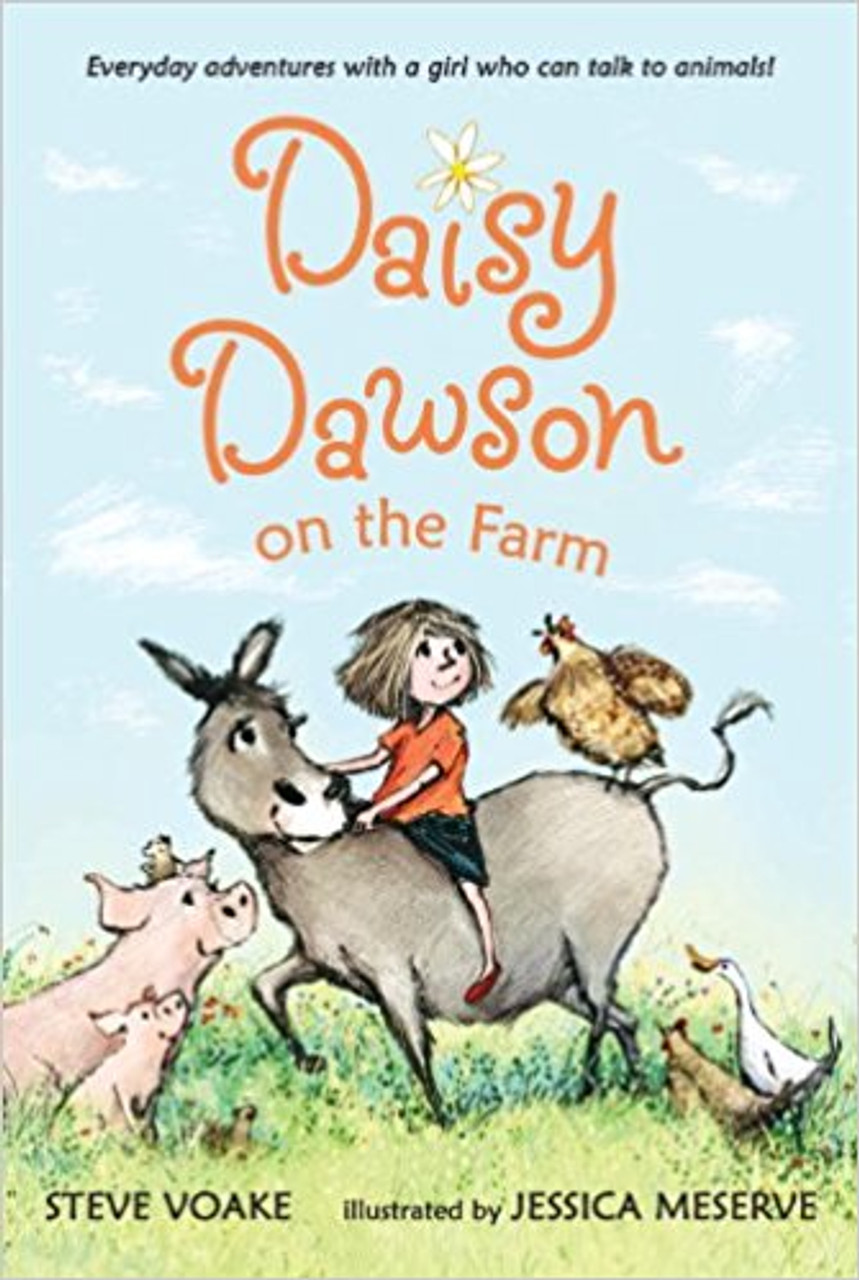 Everyday adventures with a girl who can talk to animals! The weather is hot, hot, hot, and the farm animals are getting grumpy. The pigs are arguing with the chickens, and the ducks and newts are sad because their pond has dried up. Where will the water animals live? Luckily, they have the help of Daisy Dawson, but it may take the elegant and snooty cat Trixie to make the rain fall at last.