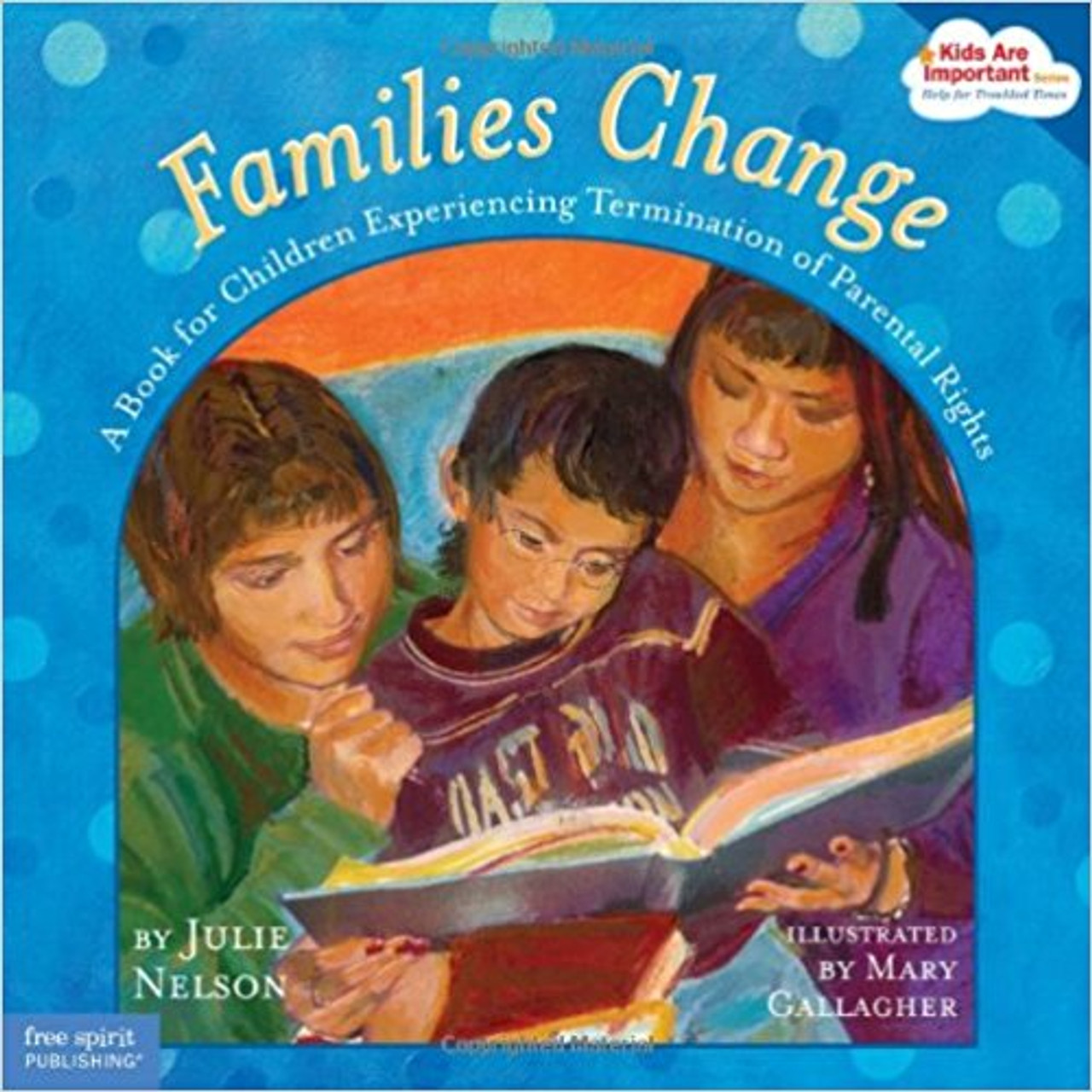 All families change over time. Sometimes a baby is born, or a grown-up gets married. And sometimes a child gets a new foster parent or a new adopted mom or dad. Children need to know that when this happens, its not their fault. They need to understand that they can remember and value their birth family and love their new family, too. Straightforward words and full-color illustrations offer hope, support, and coping skills for children facing or experiencing change. Includes resources and information for birth parents, foster parents, social workers, counselors, and teachers.