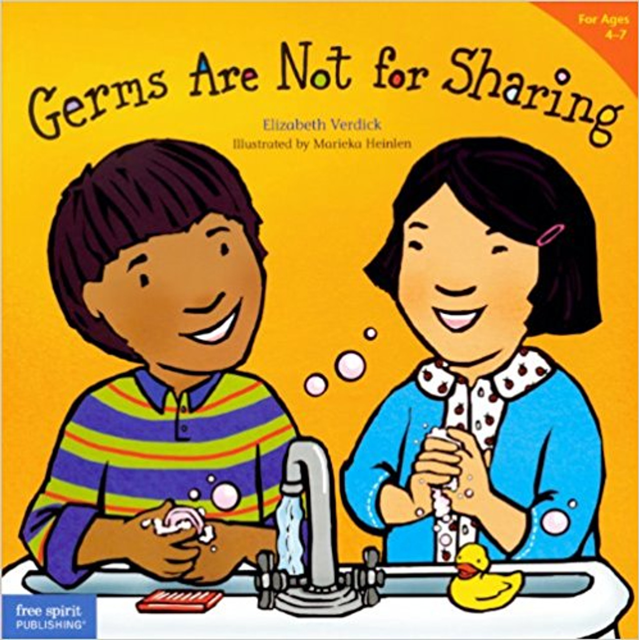 Achoo! Cough! F-L-U-S-H! What to do? In childcare, in preschool, at home, and everywhere, kids and germs go hand in hand. Toddlers need to learn that germs are not for sharing. Rather than focus on what germs are, this book teaches the basics of not spreading them: Cover up a sneeze or cough. Hug or blow kisses when youre sick. And most of all, wash your hands! Child-friendly words and full-color illustrations help little ones stay clean and healthy. Includes tips and ideas for parents and caregivers.