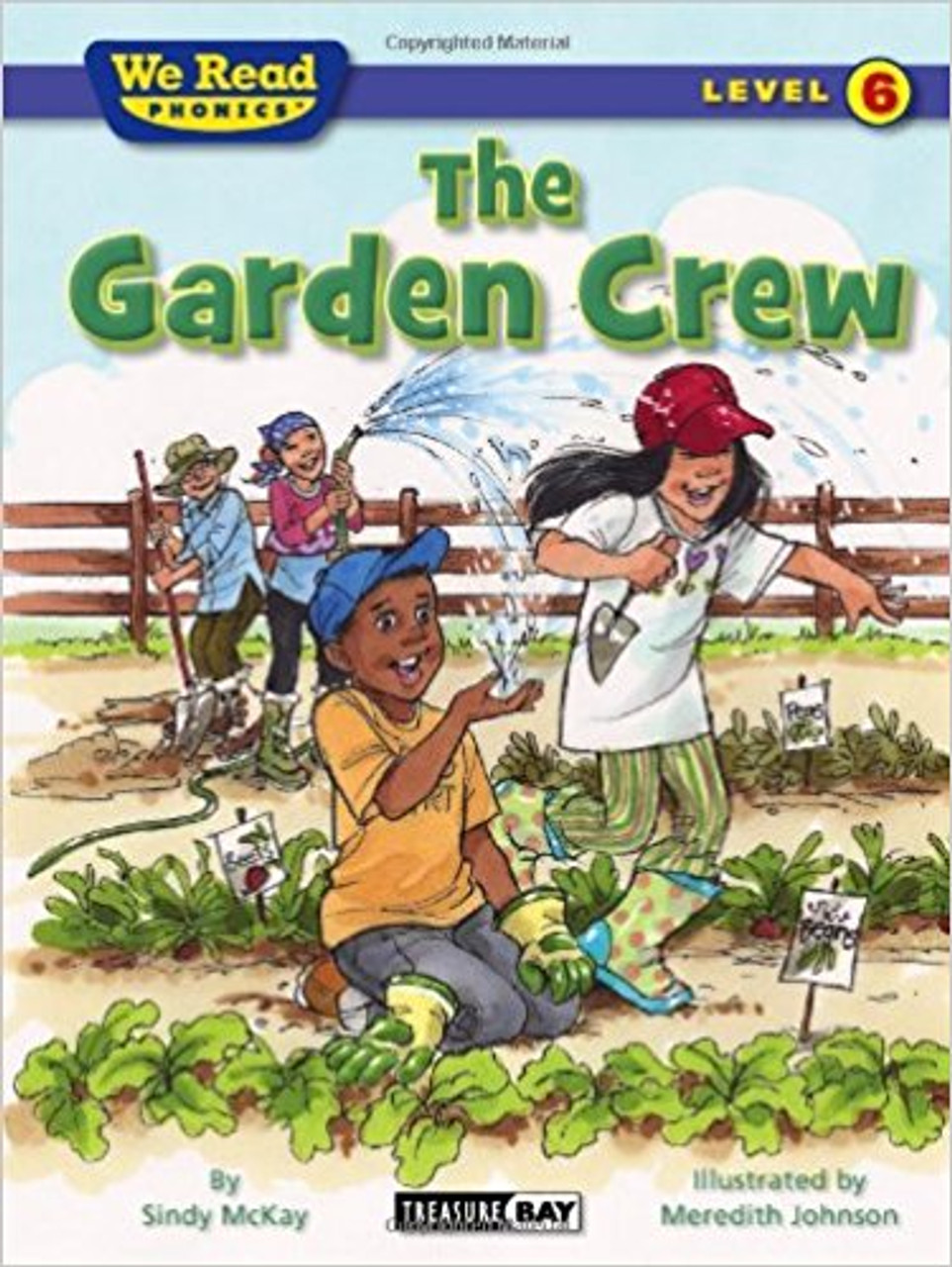 Develops reading skills through games and a fictional story about a group of students who plant and tend a garden, with the help of their teacher, and finally have a big feast with all the food they have grown.