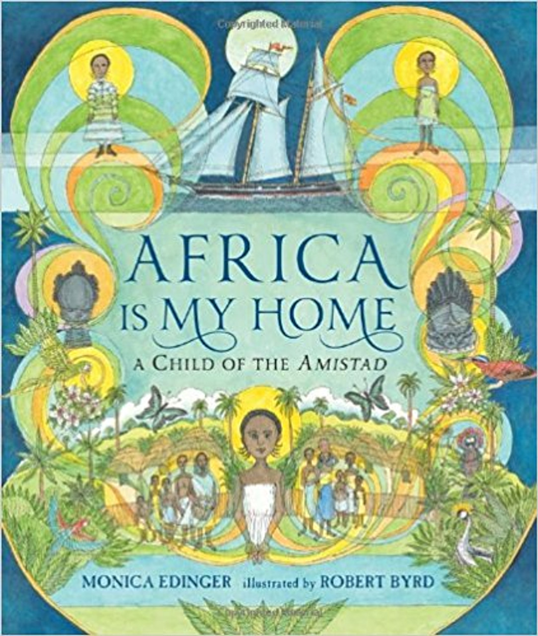 Presents a tale of a child who arrives in America on the slave ship Amistad describing her capture, her witness to a mutiny, and the Supreme Court trial that prompts her return to Africa.