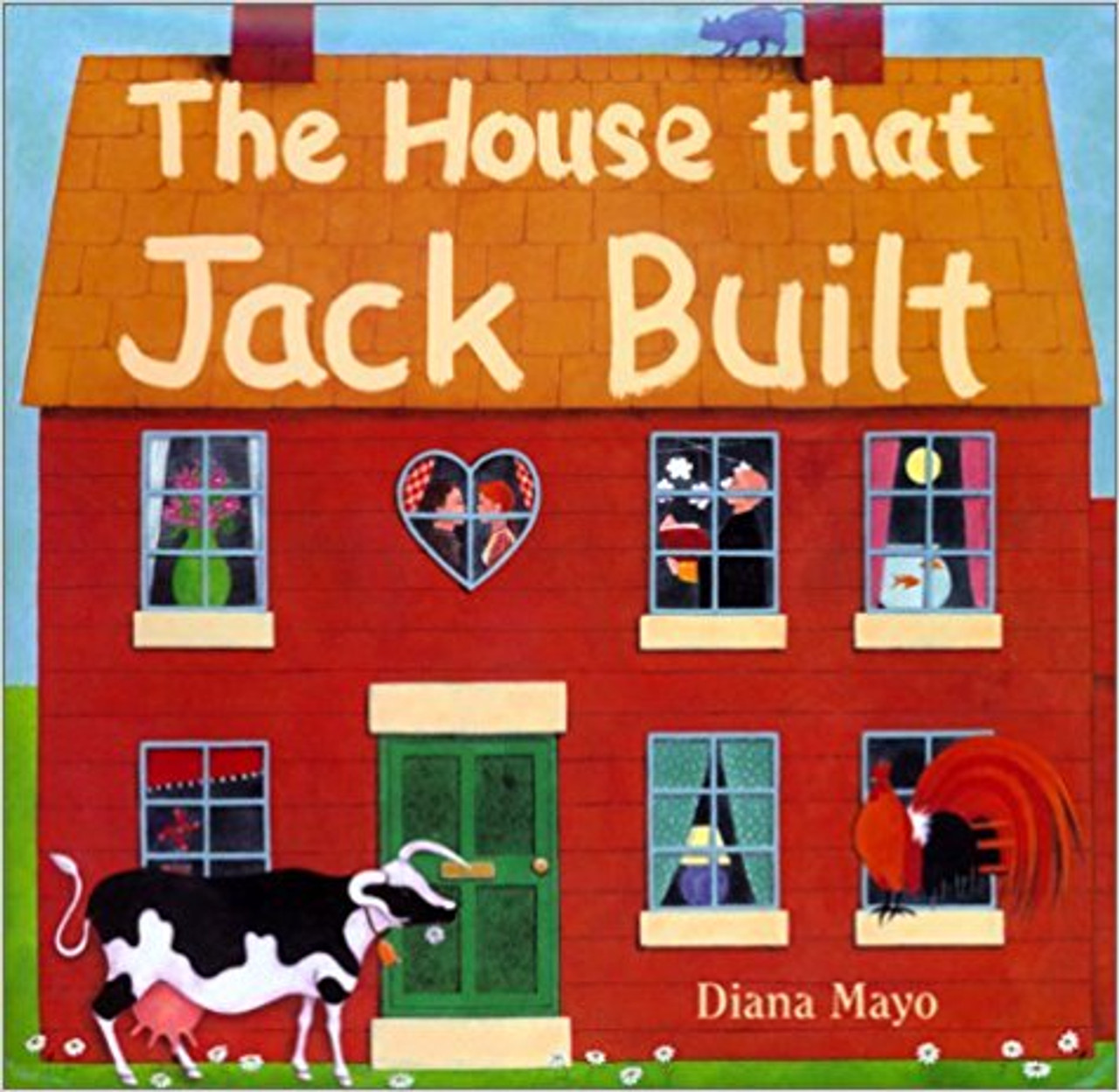 In her debut picture book, Diana Mayo builds a cumulative children's rhyme which gathers pace and complexity as it tumbles across each page.