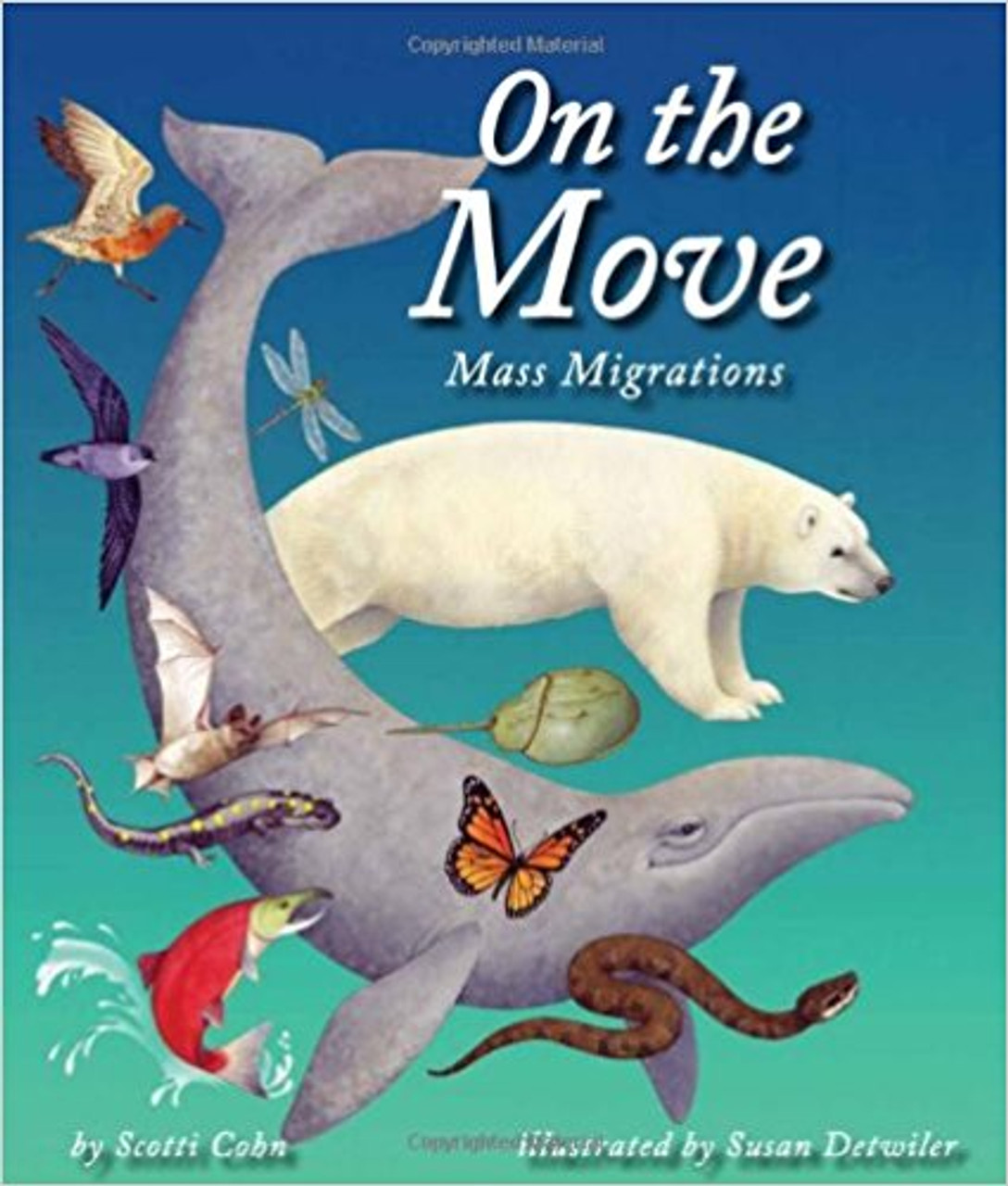 "Imagine seeing hundreds or even thousands of the same type of animal gathered at the same place and at the same time!  Right here in North America, many animals gather in huge numbers at predictable times and locations.  Not all migrations are tied to seasonal food changes.  Some are tied to life cycles and the need to gather in huge numbers. Certain birds, reptiles, mammals, amphibians, fish, and even insects migrate during spring, summer, fall, or winter. Travel along with them as you learn about what puts these animals 'On the Move'."