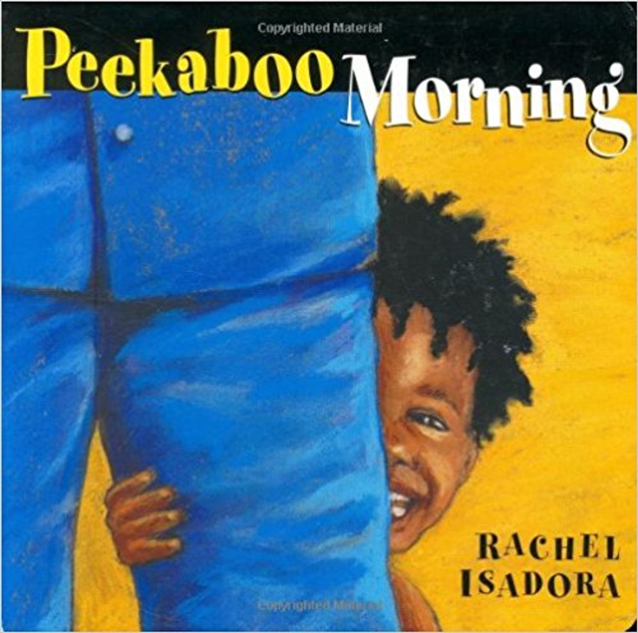 A toddler plays a game of peekaboo with his parents, with Puppy, and with Grandma and Grandpa -- and he invites readers to play along, too, in this board book edition of a favorite read-aloud. Full color.