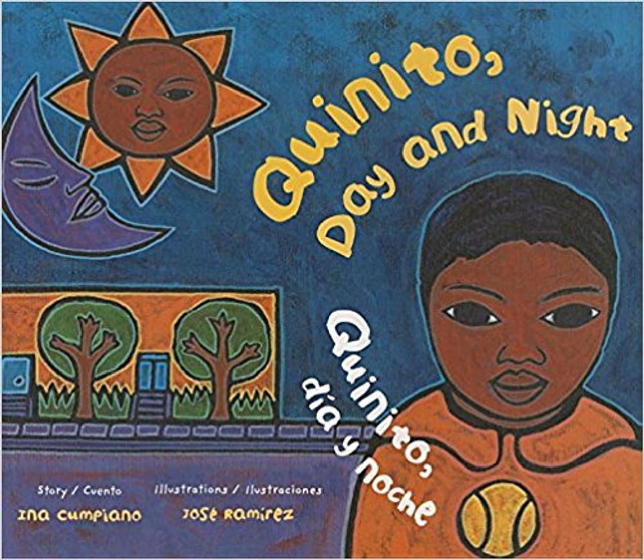 Little Quinito and his family take the reader through a day filled with opposites, including short/tall, quiet/loud, and rainy/sunny.