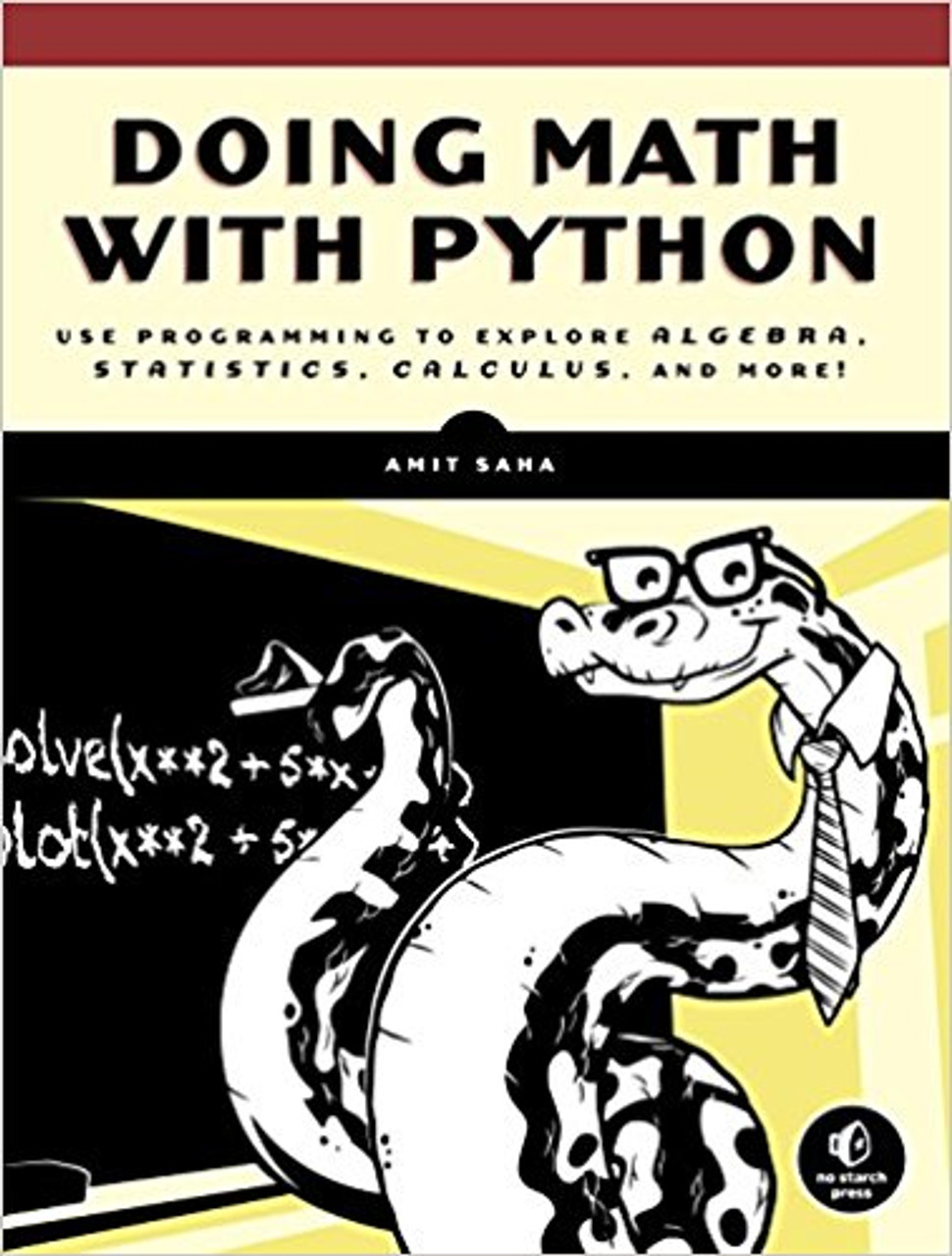 Uses the Python programming language as a tool to explore high school level mathematics like statistics, geometry, probability, and calculus by writing programs to find derivatives, solve equations graphically, manipulate algebraic expressions, and examine projectile motion. Covers programming concepts including using functions, handling user input, and reading and manipulating data