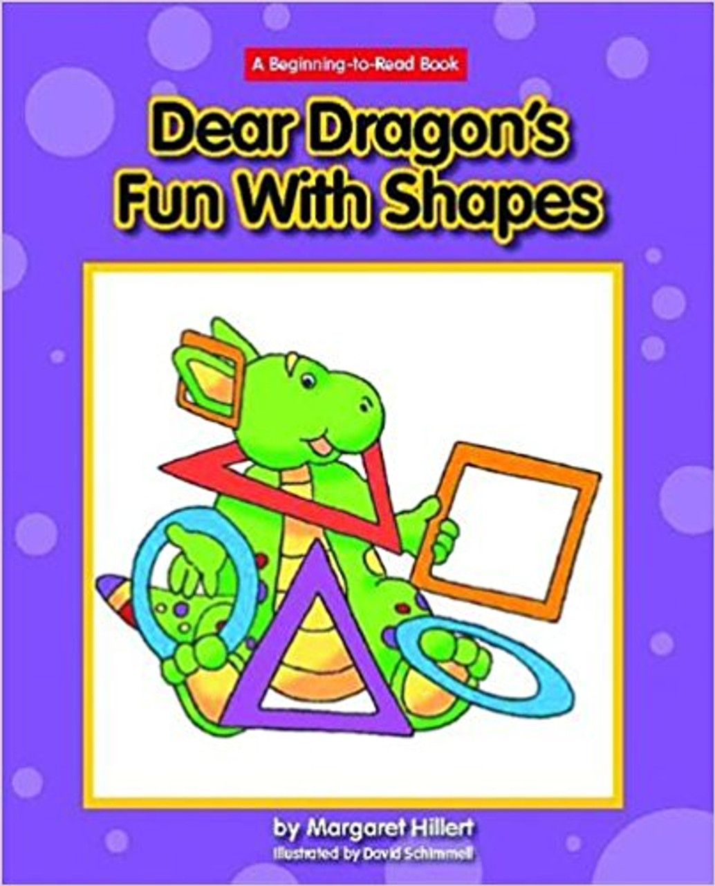 A boy and his pet dragon look at shapes such as squares, circles, and triangles, and then go outside to find shapes in nature and objects.