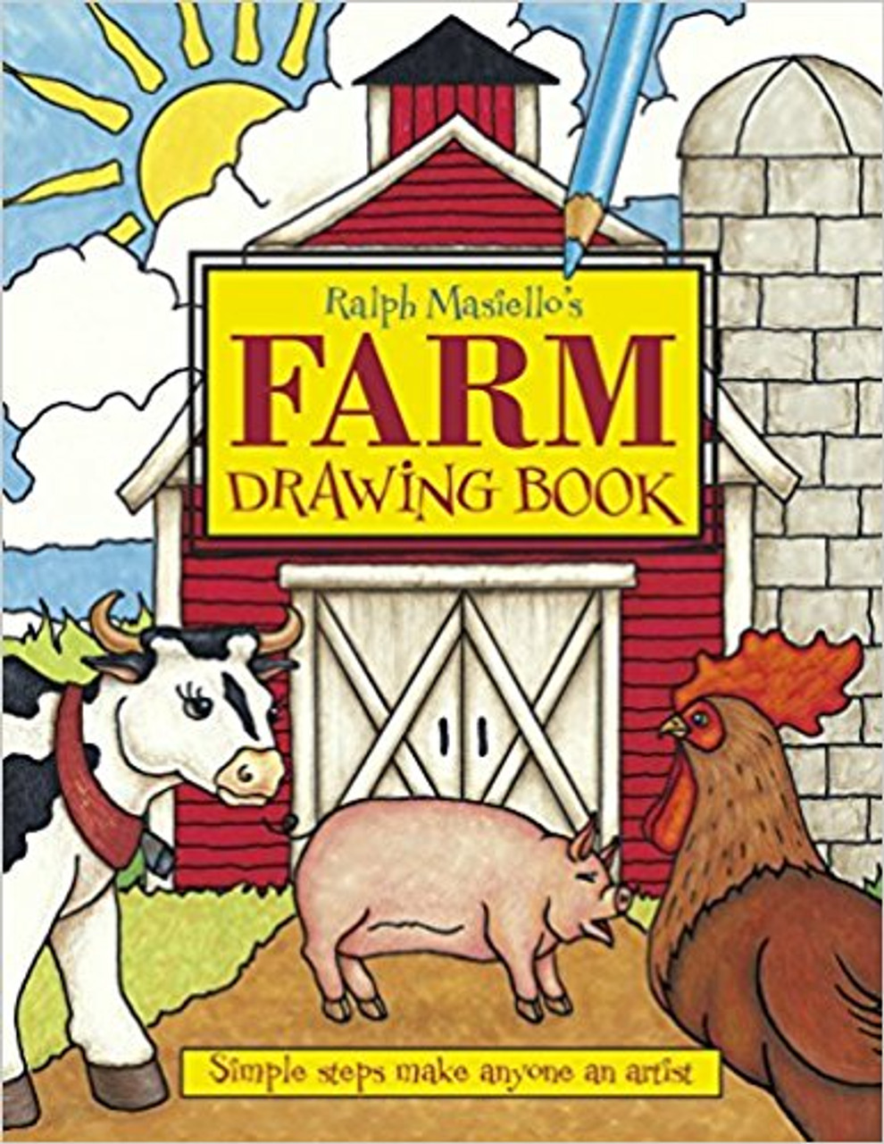 With a chick, chick here, and a billy goat there, Old Masiello had a farm. Young artists can learn to draw chickens, cows, horses, pigs, and a barnyard full of animals in this easy step-by-step drawing book. Ralph even shows how to draw a tractor and a barn! Extra challenges help more advanced artists complete their farm scenery with grass, flowers, fences, and more! The latest addition to Ralph Masiello's drawing book series is sure to appeal to kids who love to draw.